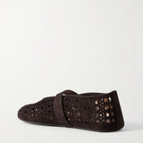 ALAÏA Ballet Flat in Brown