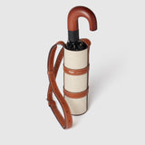 Métier - Water Bottle Holder Natural Linen with Cognac