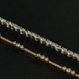 Kinn - Esme Fancy Shape Tennis Bracelet 4ctw White Gold