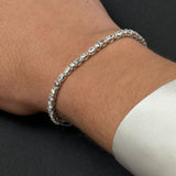 Kinn - Esme Fancy Shape Tennis Bracelet 4ctw White Gold