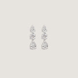 Kinn - Third Time's a Charm Drop Earrings Pear 2.7ctw Diamond