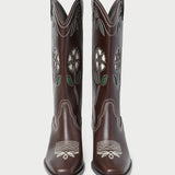 Loeffler Randall - Wilder Brown Leather Tulip Boot