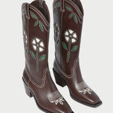 Loeffler Randall - Wilder Brown Leather Tulip Boot