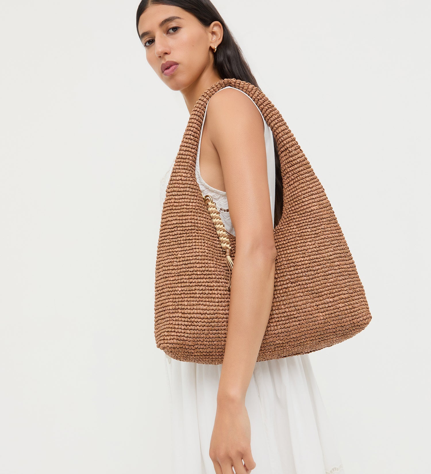 Loeffler Randall - Willow Brown Woven Hobo Bag