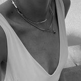 Kinn - Petite Carter Herringbone Chain Necklace
