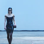 The Audra Top in Black Patent Leather - The Iconic Issue