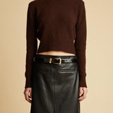 The Aroon Sweater in Rosewood - The Iconic Issue