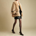 The Adelaide Shearling Jacket in Natural - The Iconic Issue