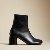 The Admiral Ankle Boot in Black Leather - The Iconic Issue