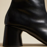 The Admiral Ankle Boot in Black Leather - The Iconic Issue