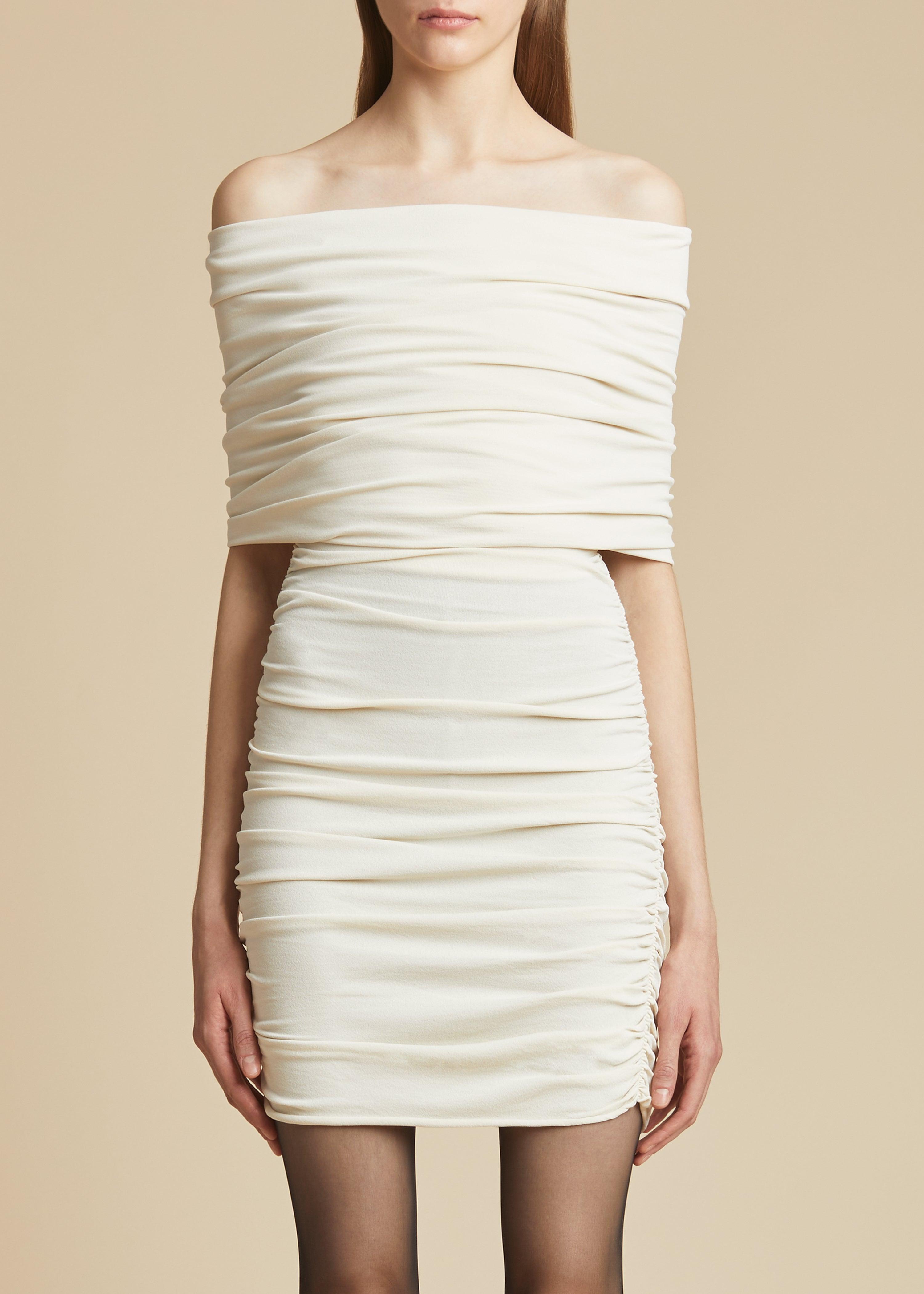 The Aerica Dress in Ivory - The Iconic Issue