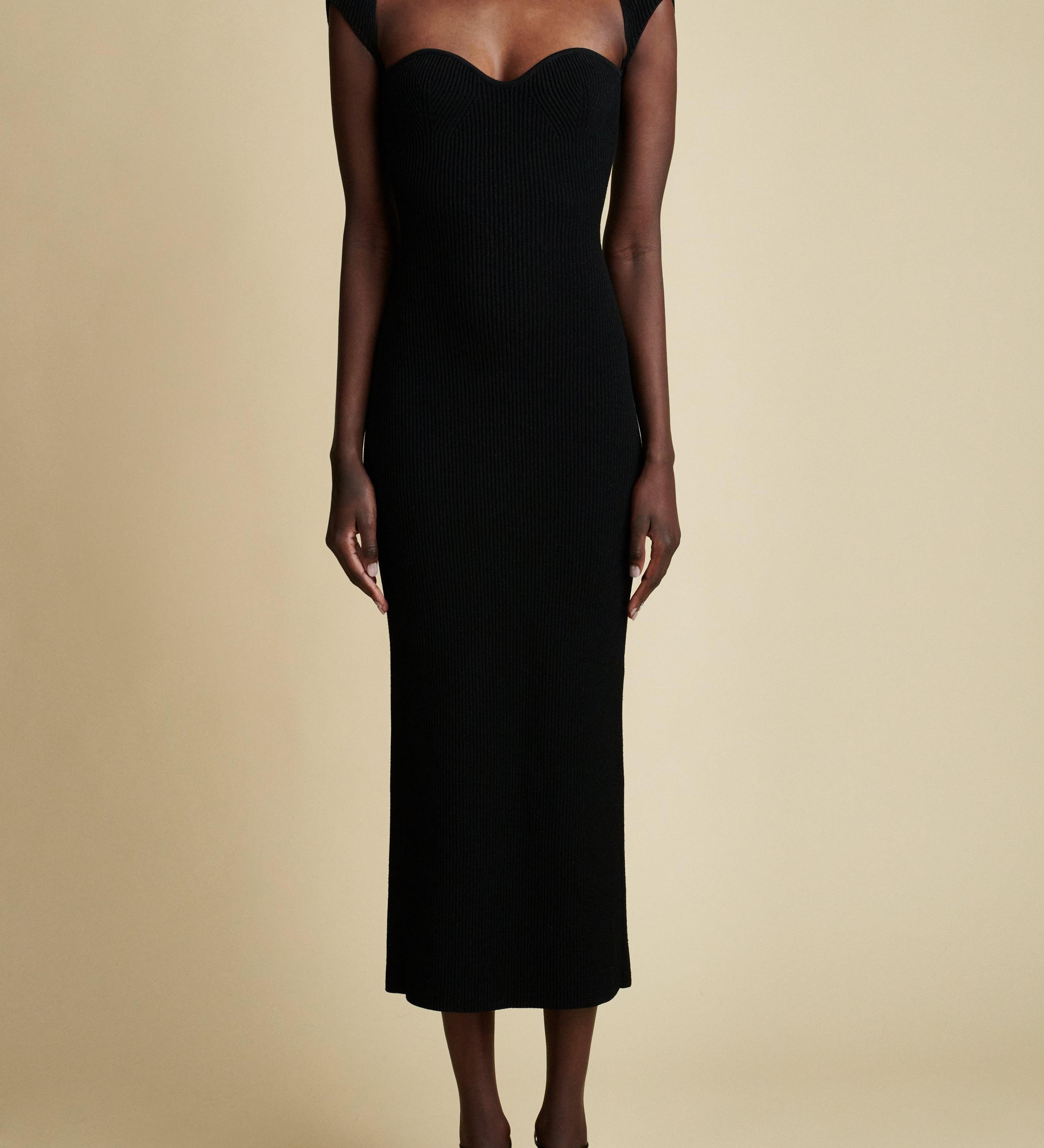 The Allegra Dress in Black - The Iconic Issue