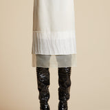 The Alleta Skirt in Cream with Lining