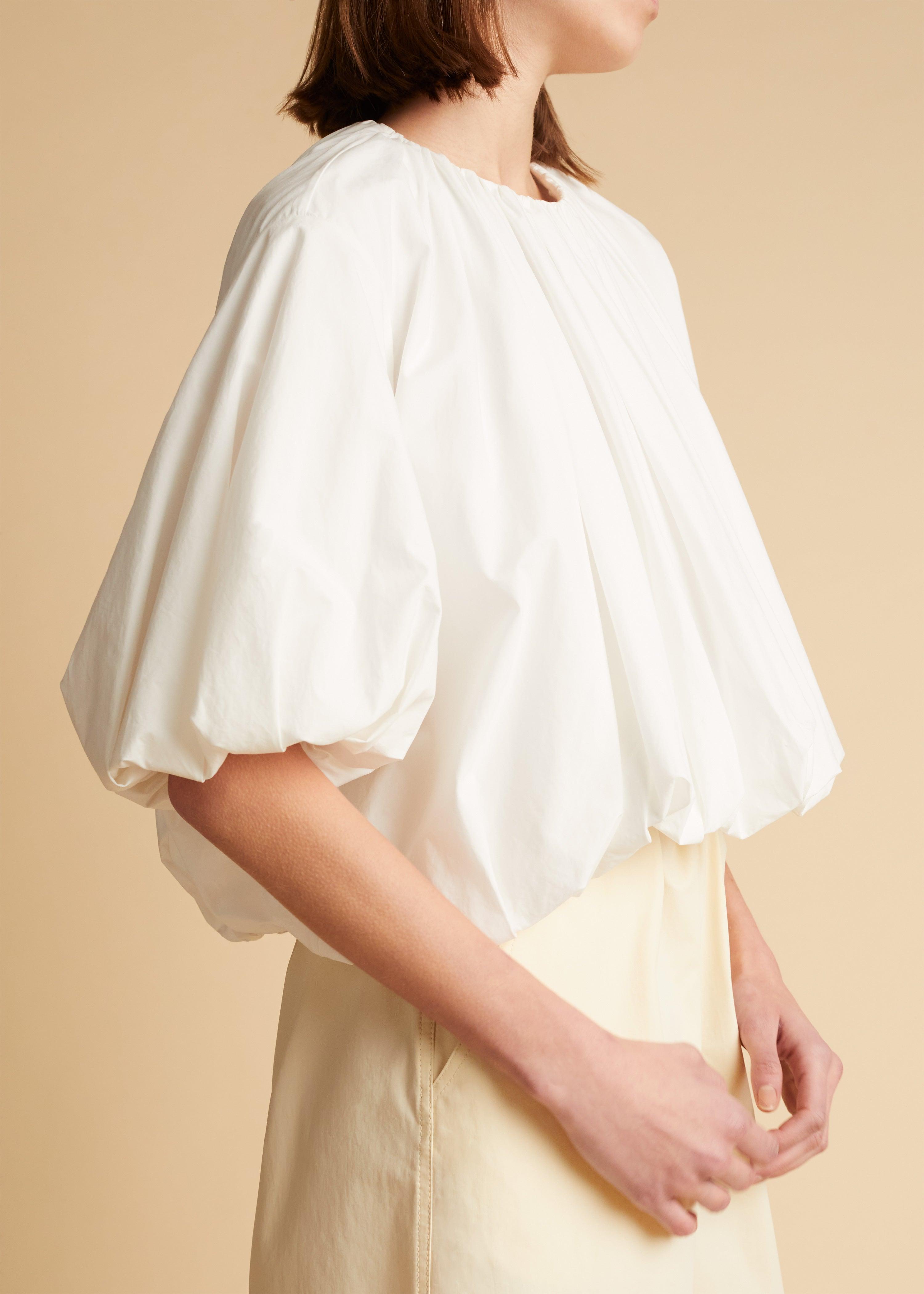 The Alma Top in White - The Iconic Issue