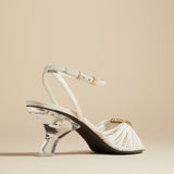 The Amity Sandal in White Leather