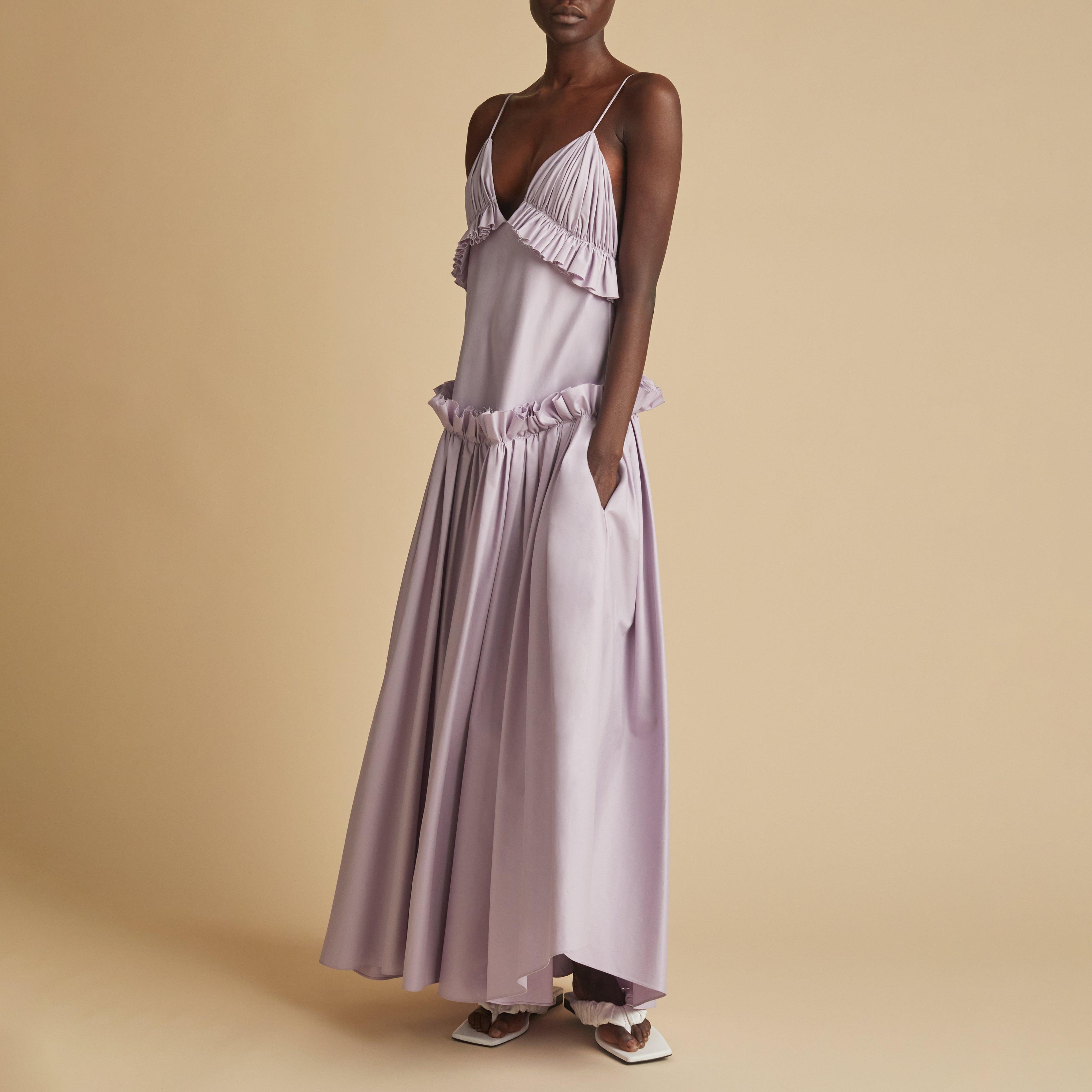 The Andrina Dress in Lavender - The Iconic Issue