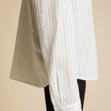 The Argo Top in Ivory with Black Stripe - The Iconic Issue