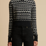 The Aroon Sweater in Black Multi - The Iconic Issue