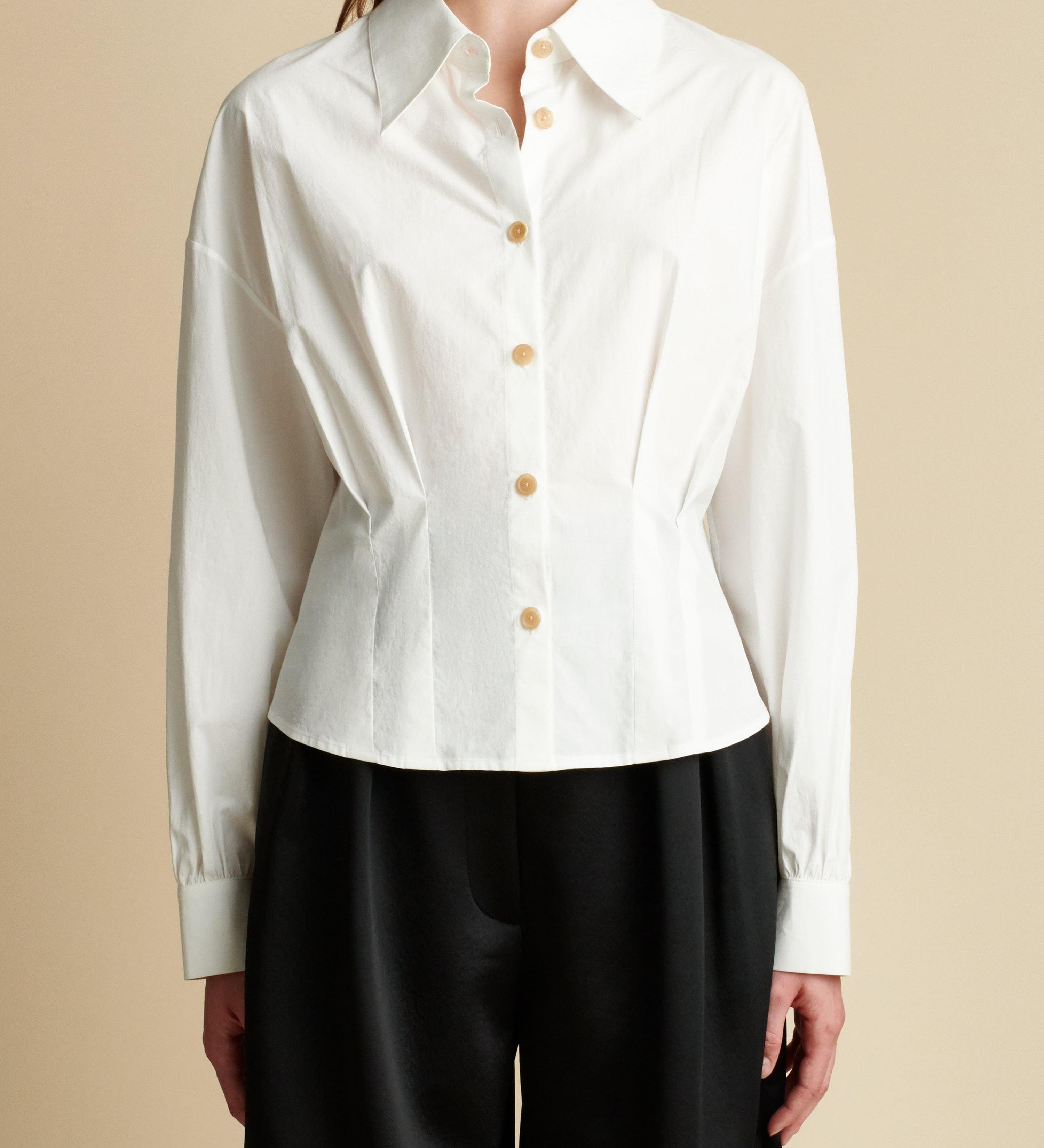 The Arwin Top in White - The Iconic Issue