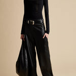The Leon Pant in Black Leather - The Iconic Issue