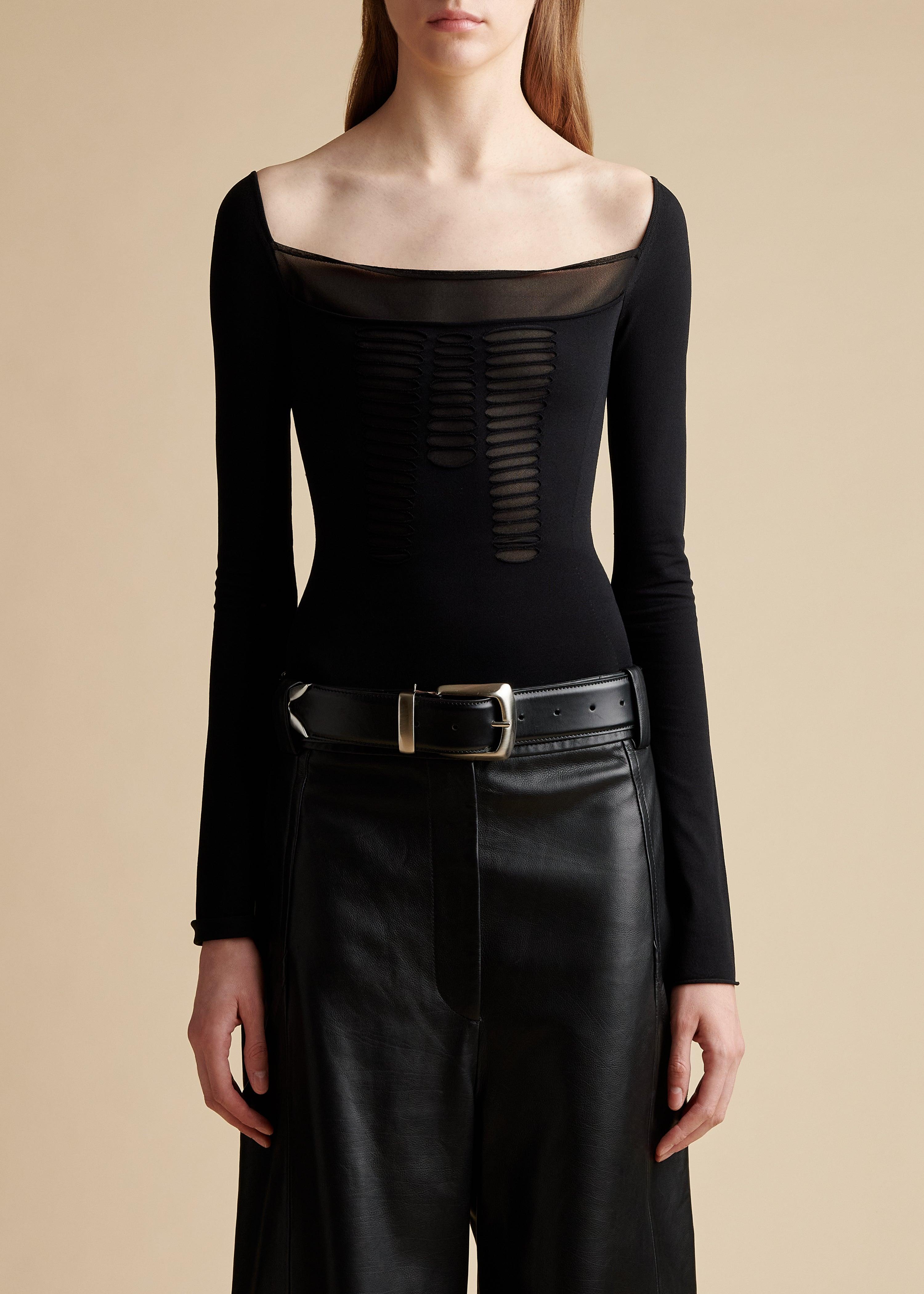 The Aslana Top in Black - The Iconic Issue
