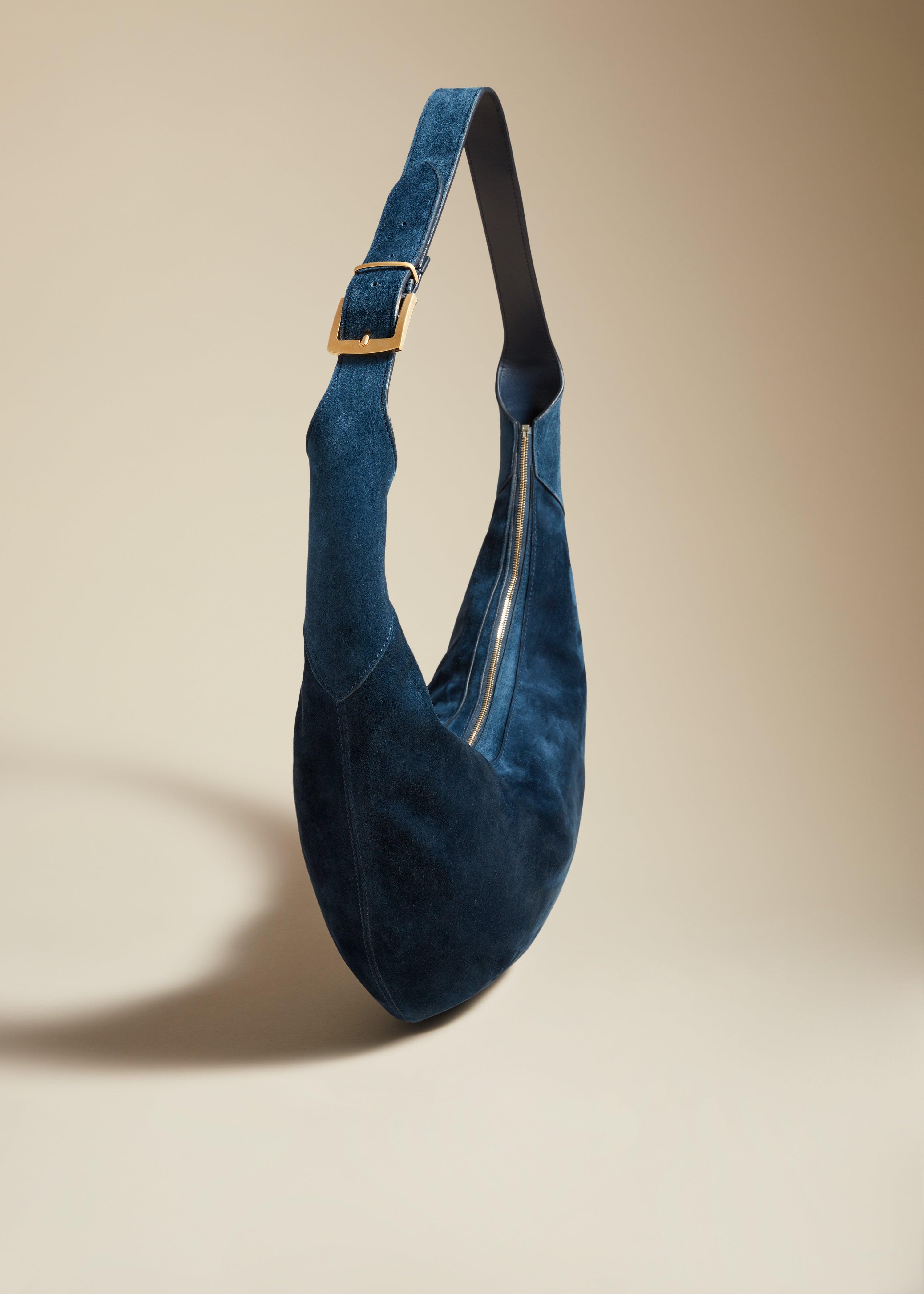The August Hobo in Midnight Suede - The Iconic Issue