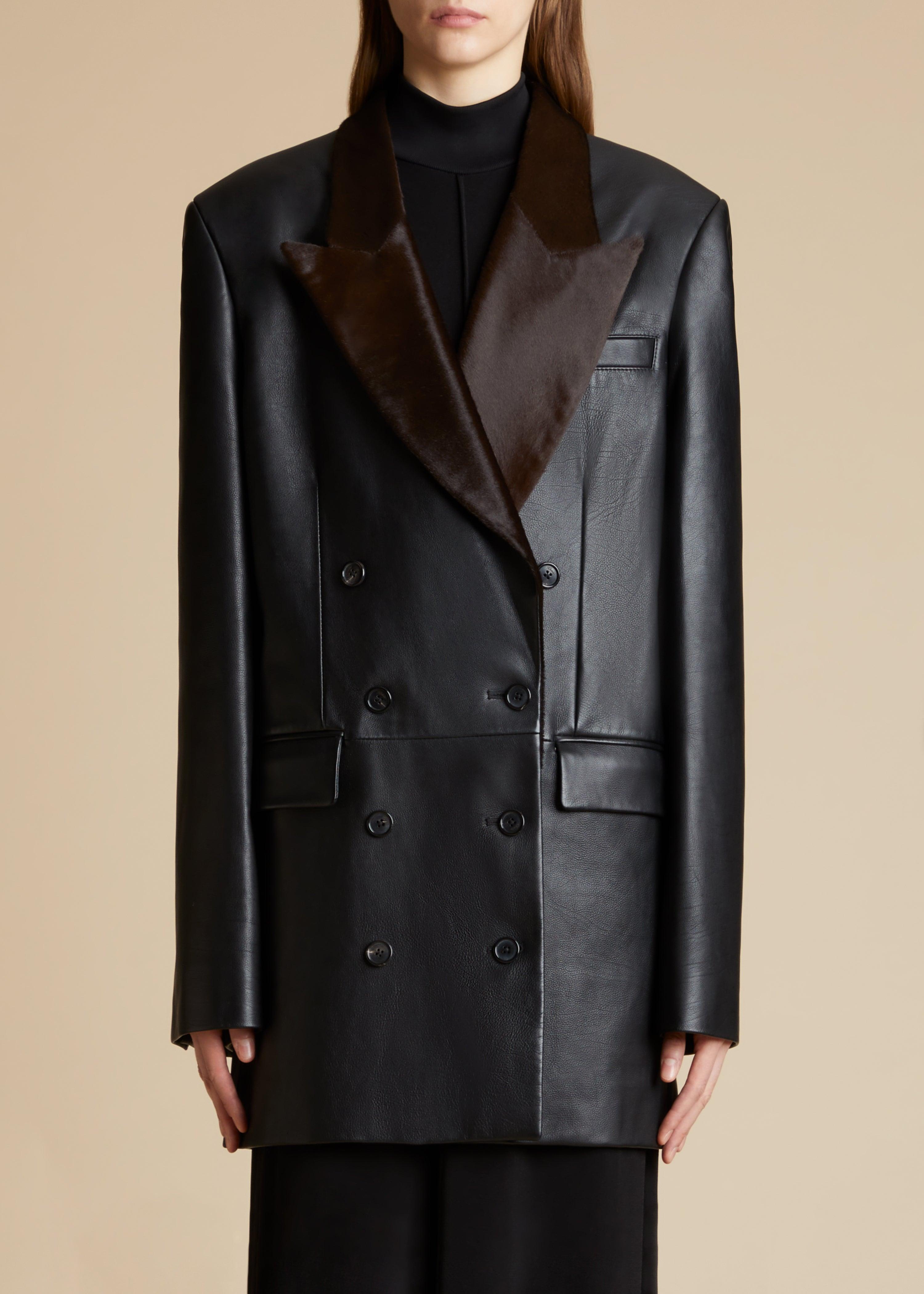 The Balton Blazer in Black Leather - The Iconic Issue