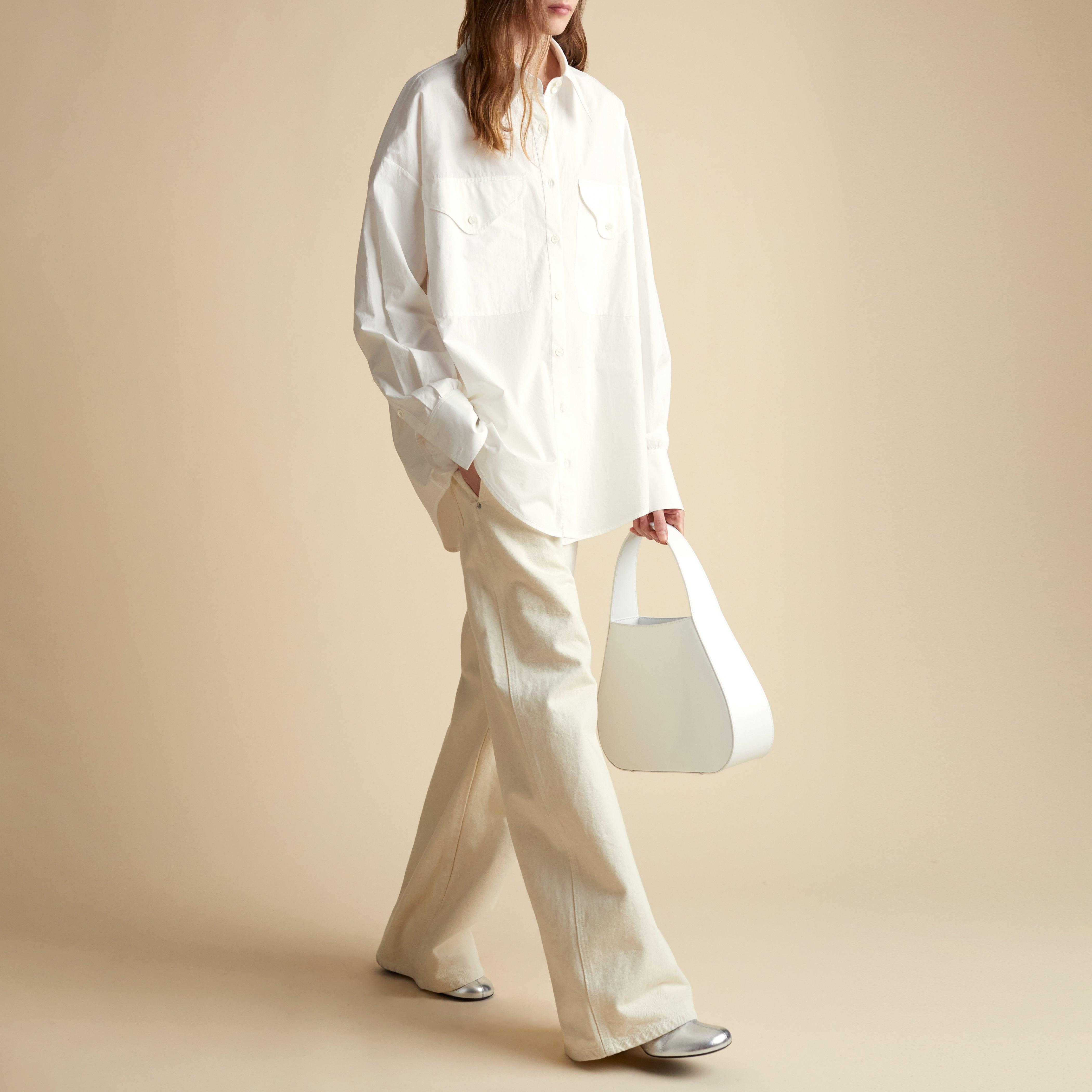 The Birdie Top in White - The Iconic Issue