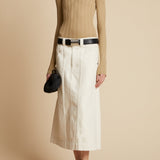 The Caroline Skirt in Ivory