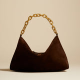 The Clara Bag in Coffee Suede