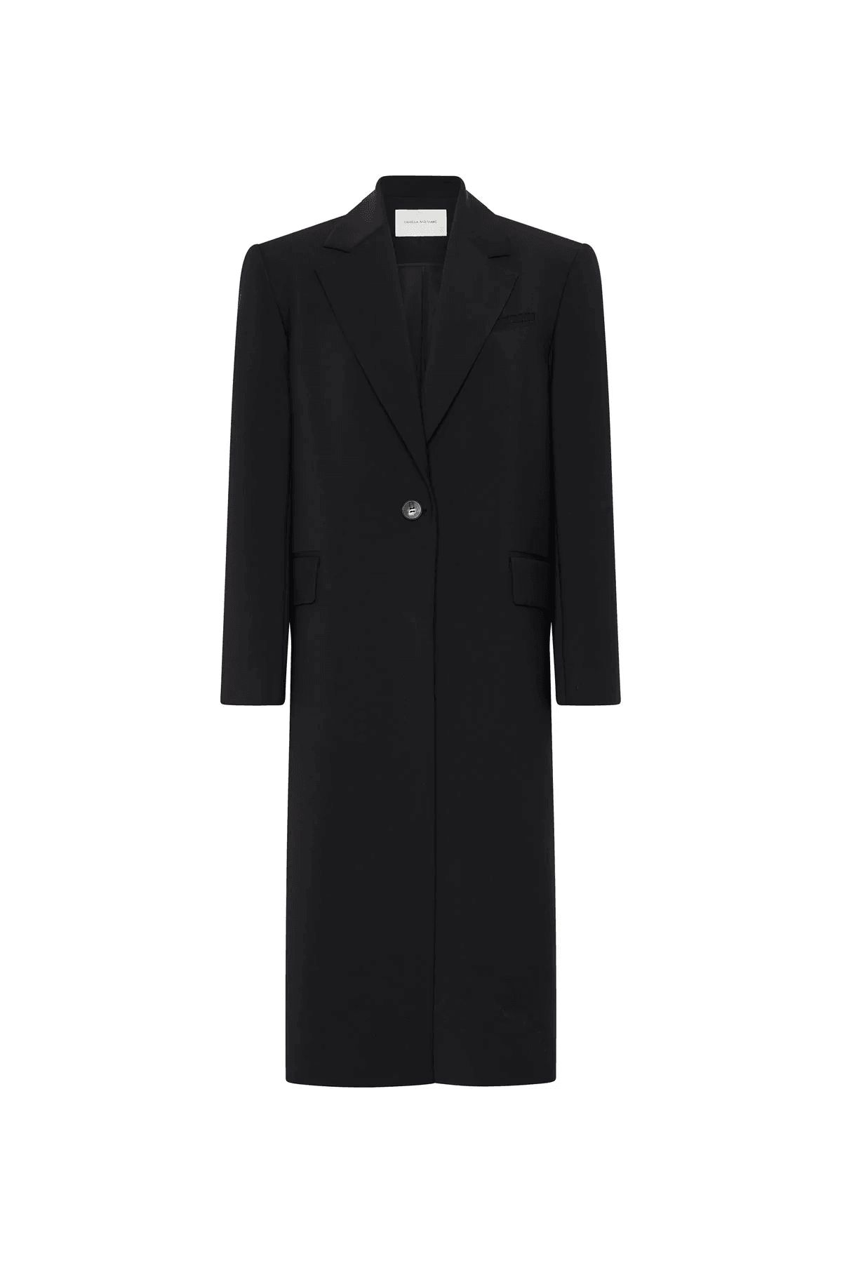 Camilla and Marc Derby Tailored Wool Coat Black – The Iconic Issue