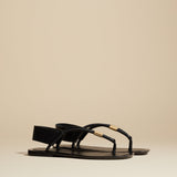 The Devoe Sandal in Black Leather