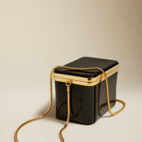 The Eloise Minaudière in Black Patent Leather