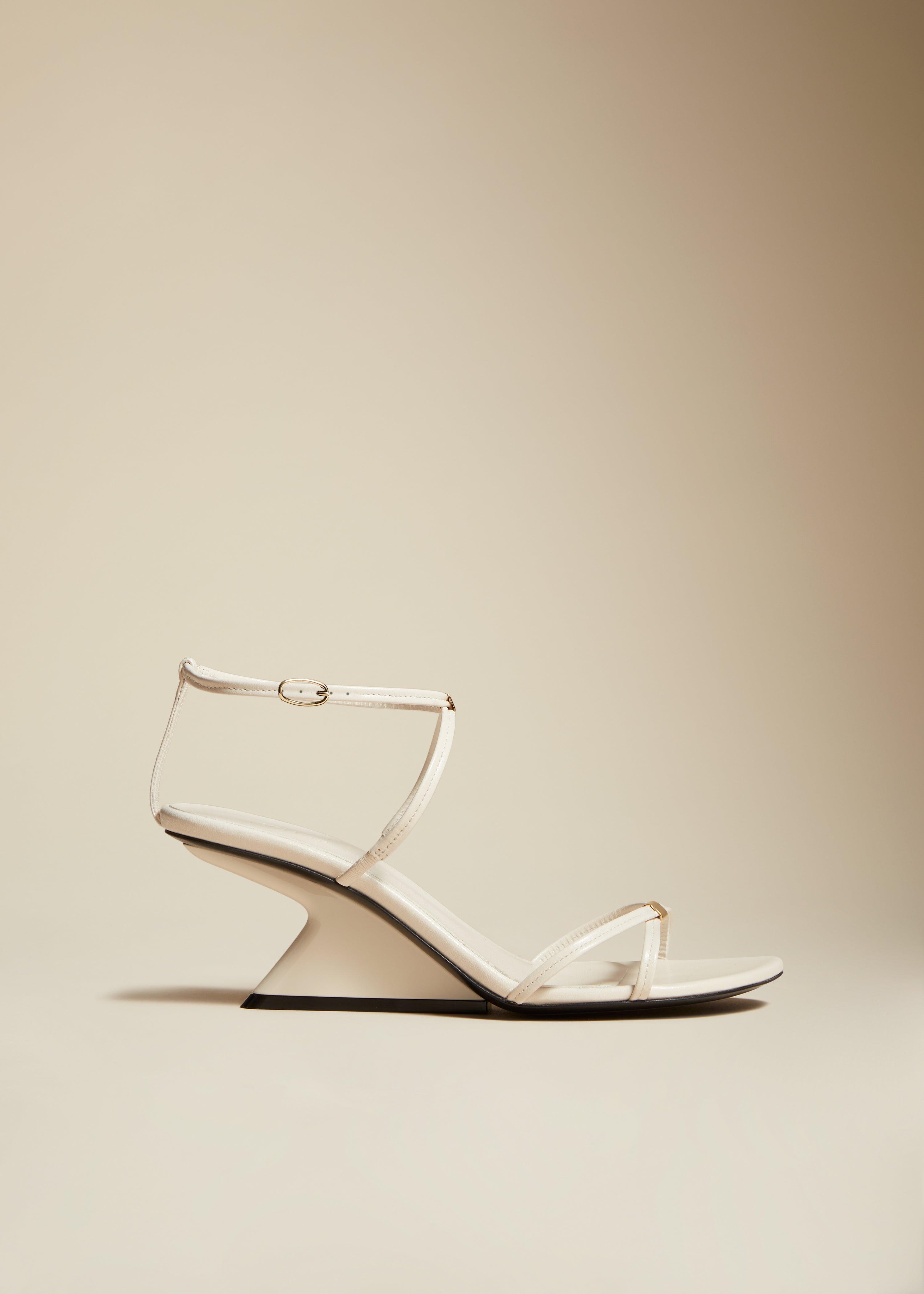 The Seneca Sandal in Warm White Leather - The Iconic Issue