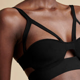 The Franca Bralette in Black - The Iconic Issue