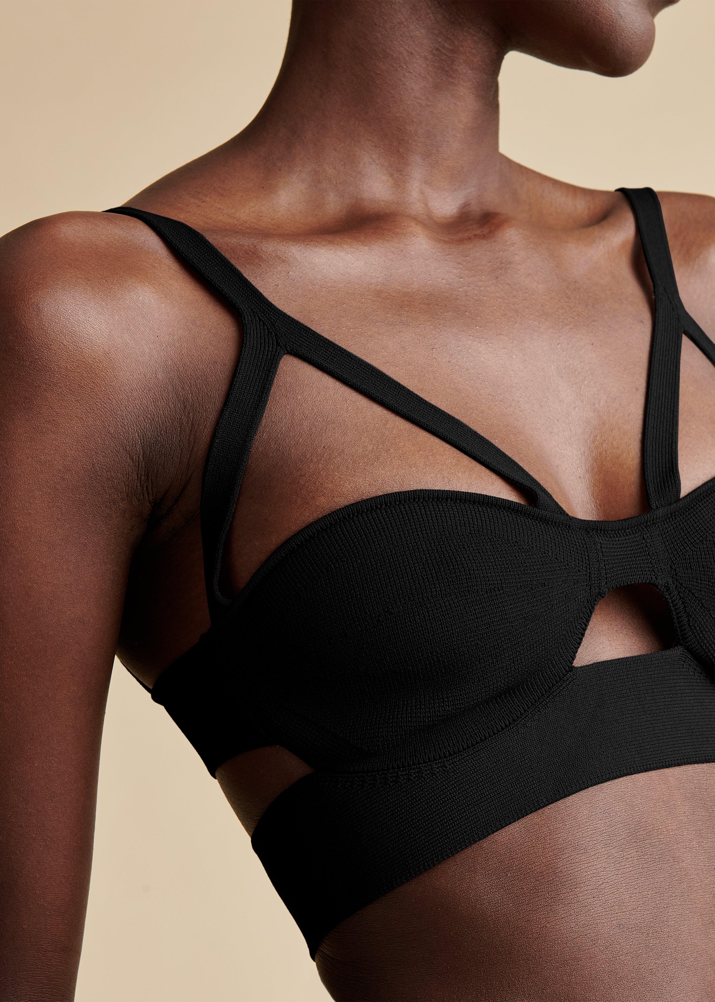 The Franca Bralette in Black - The Iconic Issue