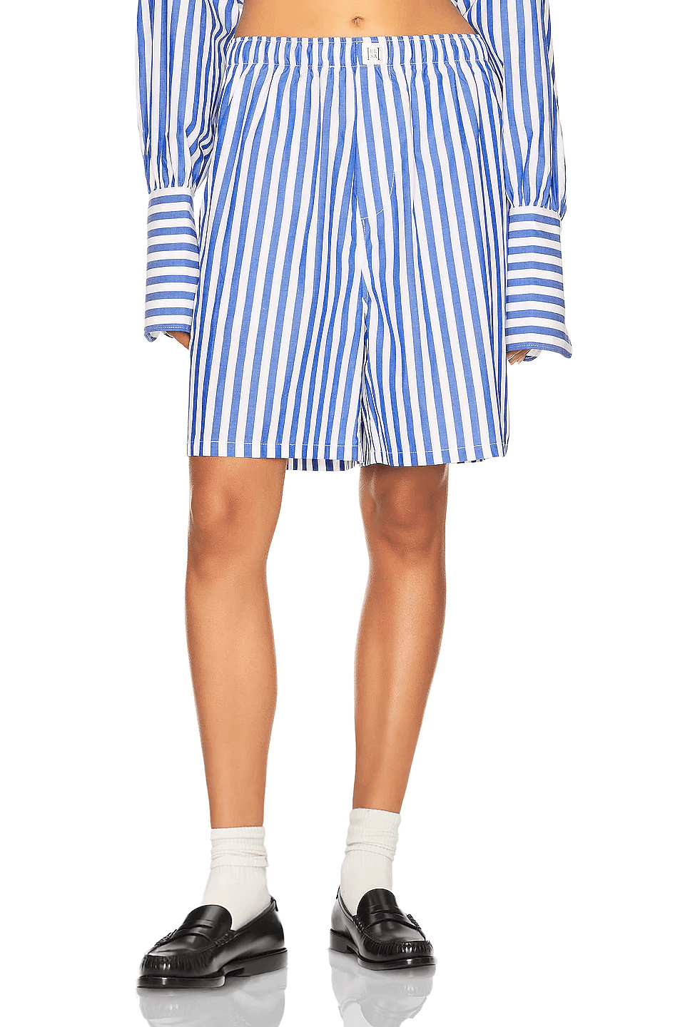 Helsa Cotton Poplin Pajama Shorts