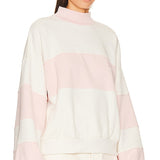 Vintage Sweatshirt in Off White & Pink