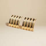 The Large Julius Panel Earrings in Gold