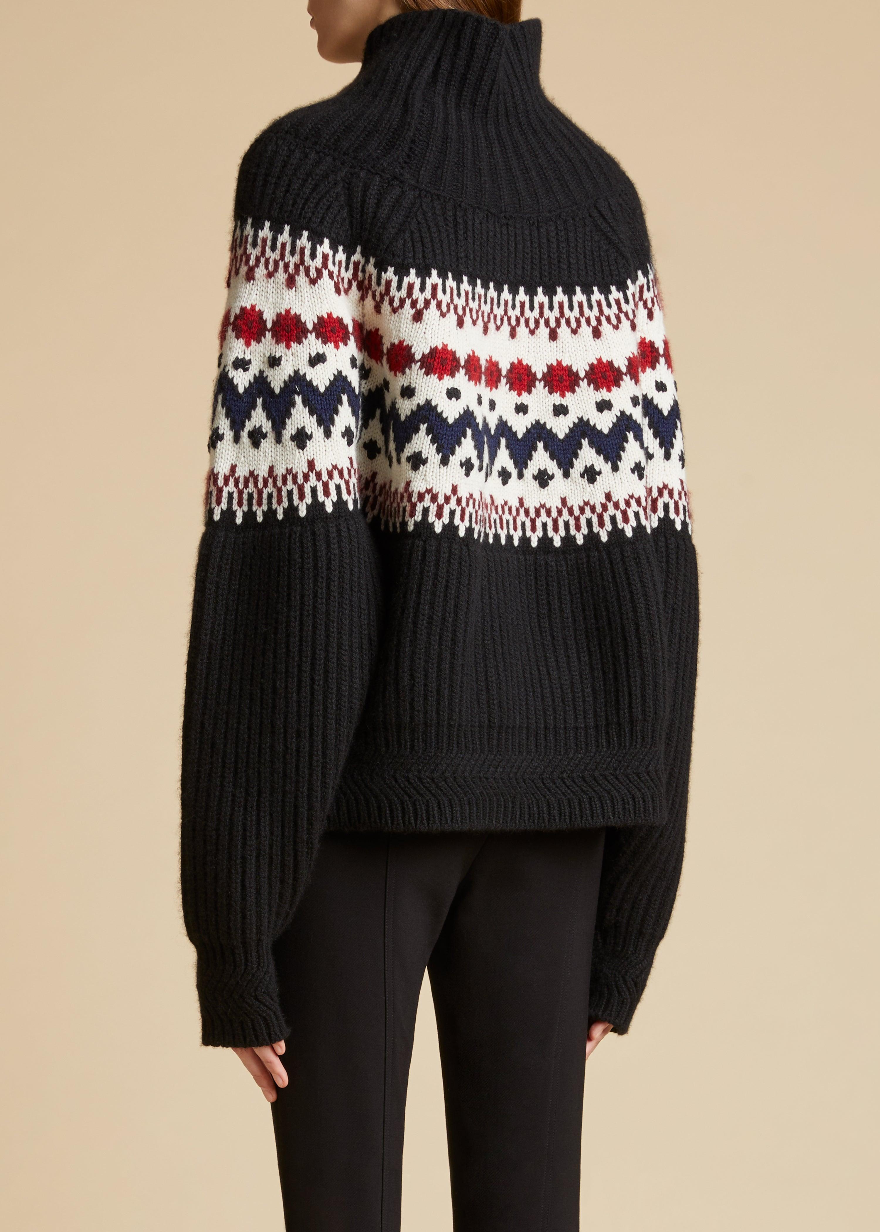The Lanza Sweater in Red Multi - The Iconic Issue