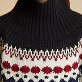 The Lanza Sweater in Red Multi - The Iconic Issue