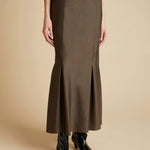 The Levine Skirt in Brown - The Iconic Issue