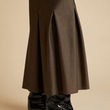 The Levine Skirt in Brown - The Iconic Issue