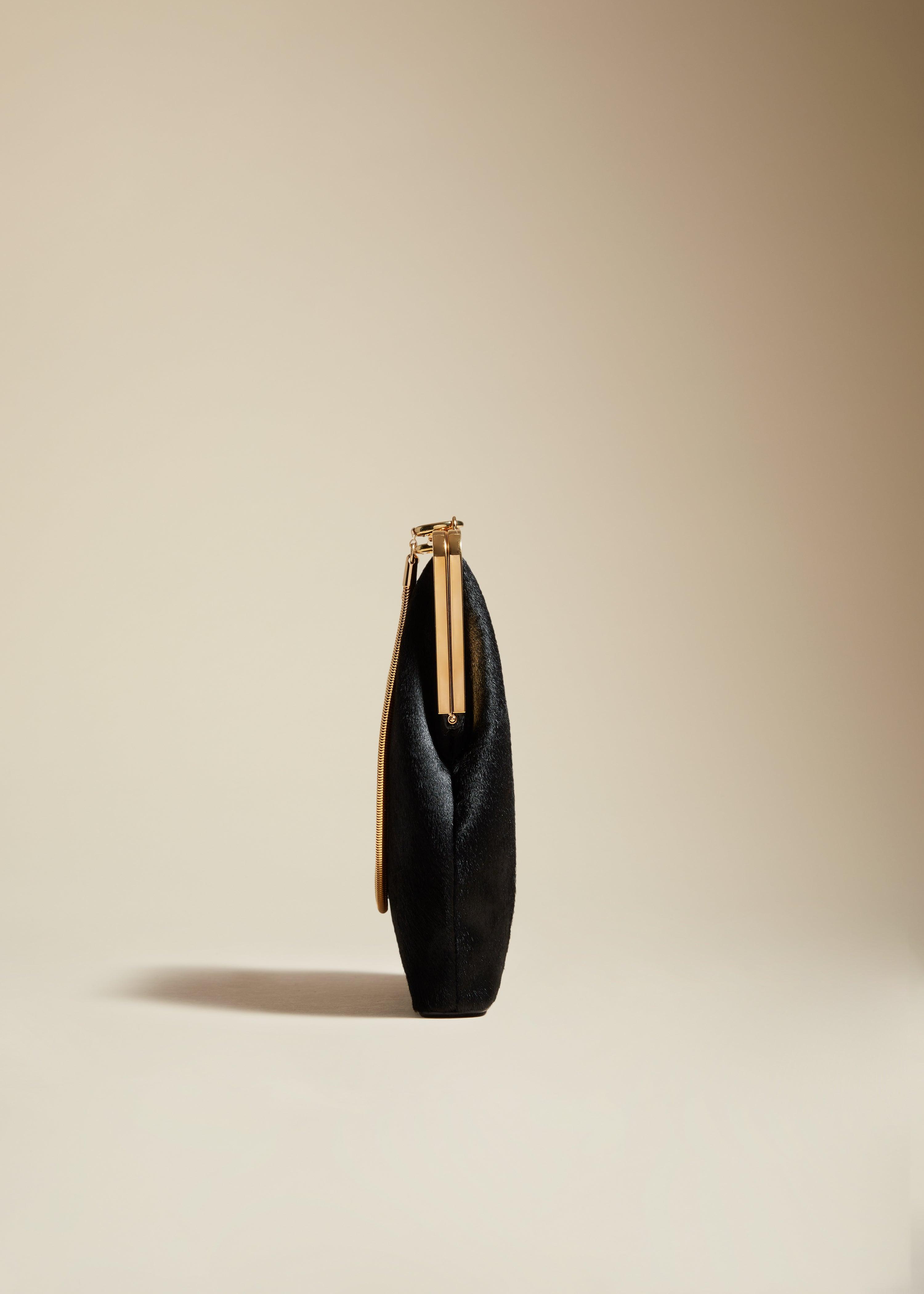 The Lilith Evening Bag in Black Haircalf - The Iconic Issue