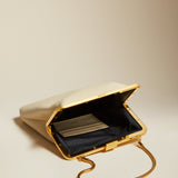 The Lilith Evening Bag in Cream Leather