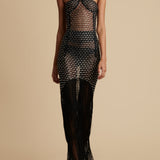 The Liv Dress in Black with Crystals