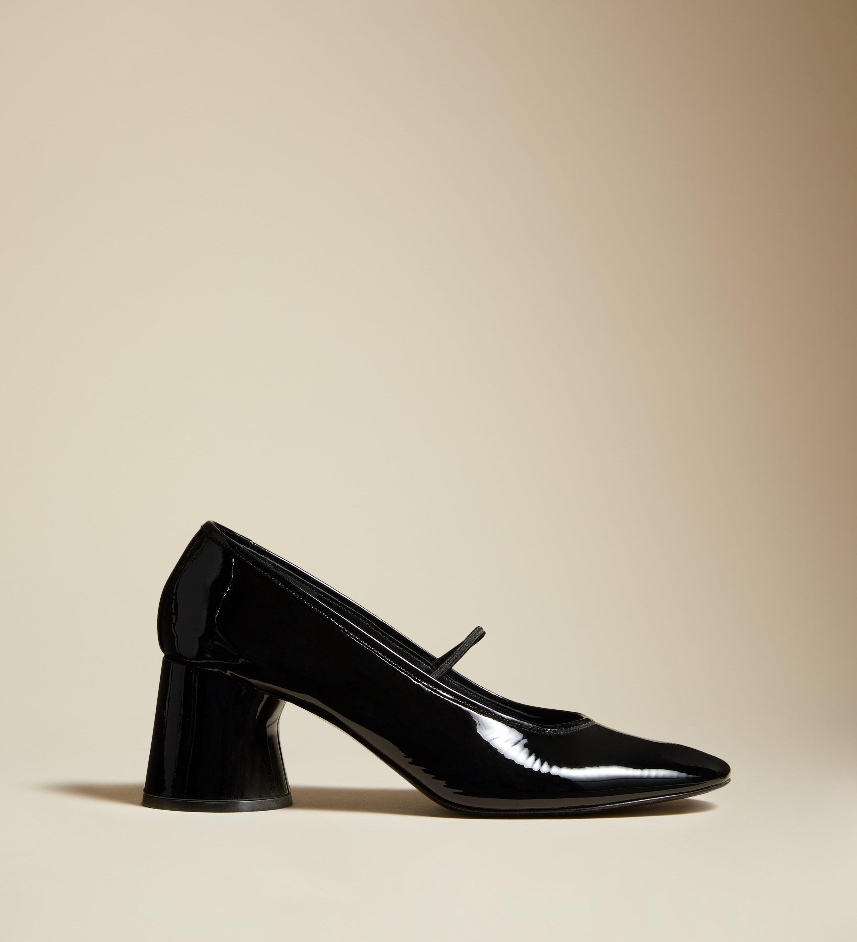 The Lorimer Pump in Black Patent Leather - The Iconic Issue
