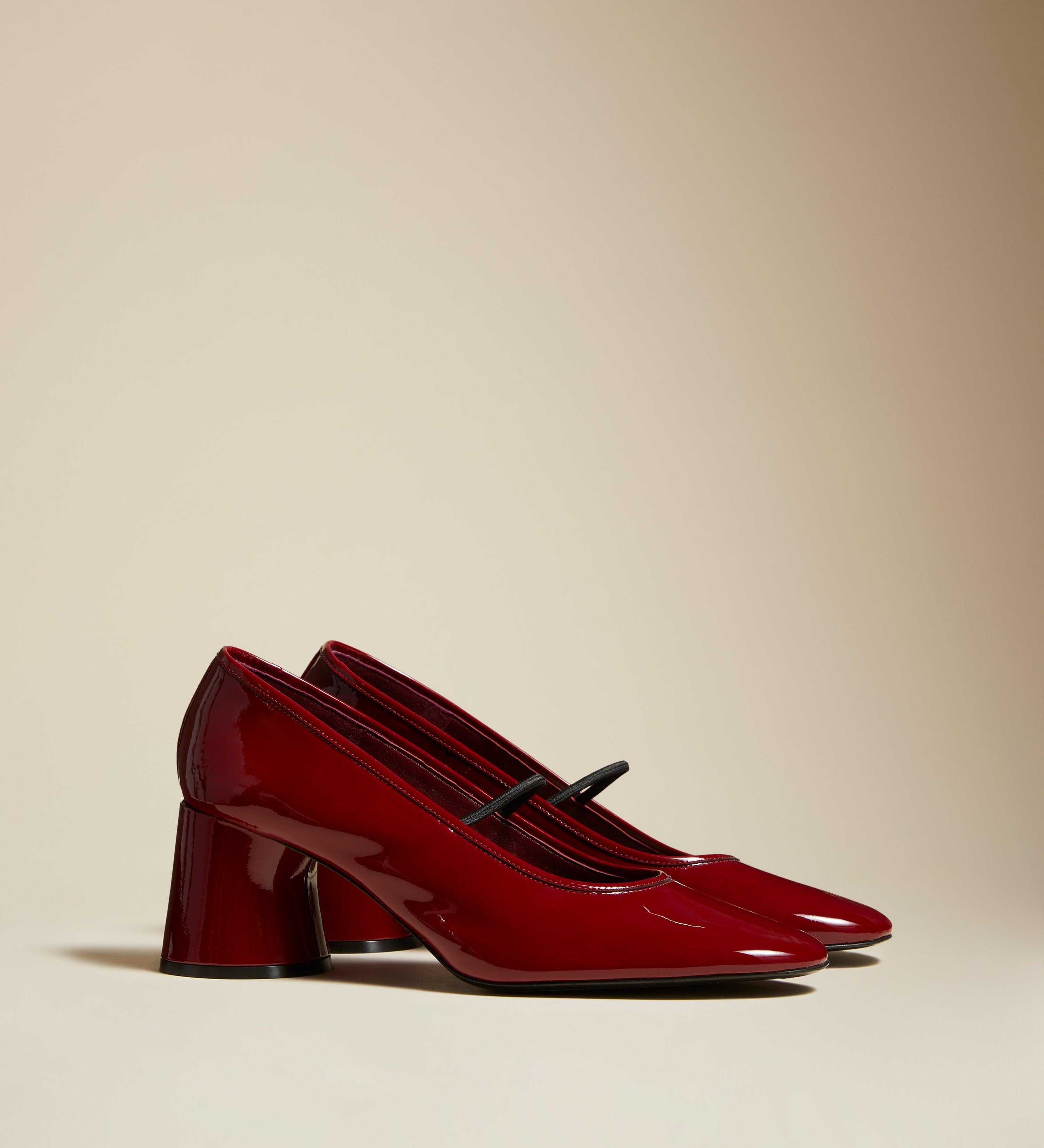 The Lorimer Pump in Deep Red Patent Leather - The Iconic Issue