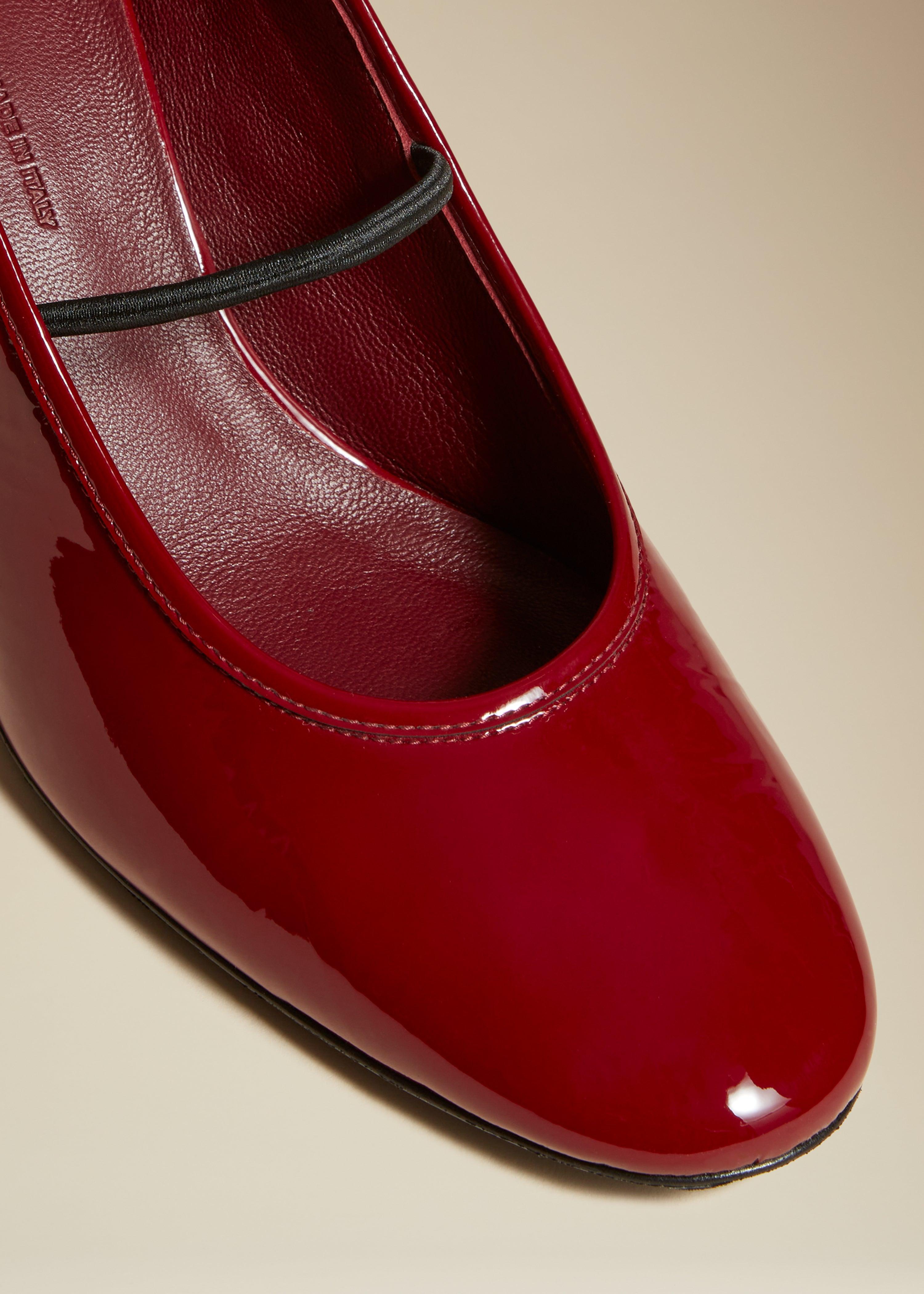 The Lorimer Pump in Deep Red Patent Leather - The Iconic Issue
