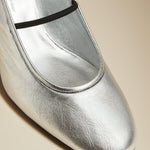 The Lorimer Pump in Silver Leather - The Iconic Issue